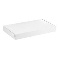 9 1/4" x 5 1/2" x 1 1/8" 1-Piece 1 lb. White Candy Box   - 25/Pack