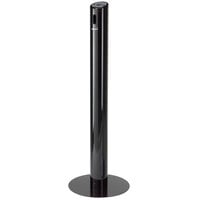 Commercial Zone 710601 Smokers' Outpost Black Aluminum Cigarette Receptacle