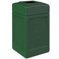 Commercial Zone 732153 PolyTec 42 Gallon Square Forest Green Waste Container