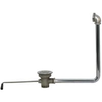 Advance Tabco K-15 Twist Handle Waste Valve with Overflow Assembly - 3 1/2 inch Sink Opening