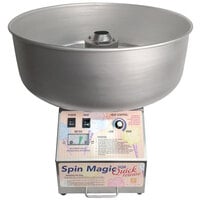 Paragon 7105200QR Spin Magic 5 Quick Release Cotton Candy Machine with 26 inch Aluminum Bowl -120V, 1370W