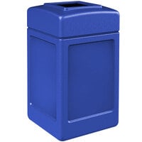 Commercial Zone 732104 PolyTec 42 Gallon Square Blue Waste Container