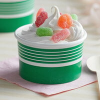 Choice 6 oz. Green Paper Frozen Yogurt / Food Cup - 50/Pack