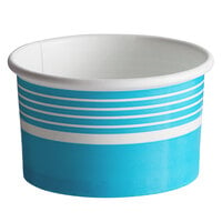 Choice 6 oz. Blue Paper Frozen Yogurt / Food Cup - 50/Pack
