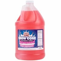 Carnival King 1 Gallon Pink Lemonade Snow Cone Syrup - 4/Case
