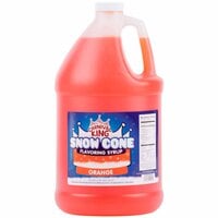 Carnival King 1 Gallon Orange Snow Cone Syrup - 4/Case