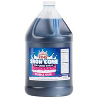 Carnival King 1 Gallon Bubble Gum Snow Cone Syrup - 4/Case