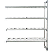 Cambro EA244872V4580 Camshelving® Elements 4 Shelf Vented Add On Unit - 24 inch x 48 inch x 72 inch