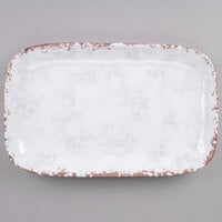 GET CS-117-FM French Mill 12 inch x 7 1/2 inch Irregular Rectangular Platter - 12/Case