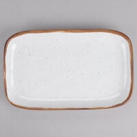 GET CS-117-RM Rustic Mill 12" x 7 1/2" Irregular Rectangular Platter - 12/Case