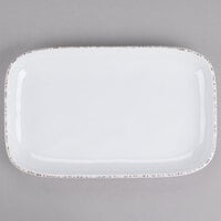 GET CS-117-UM Urban Mill 12" x 7 1/2" Irregular Rectangular Platter - 12/Case