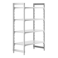 Cambro CPU214264S4480 Camshelving® Premium Solid 4-Shelf Stationary Starter Unit - 21" x 42" x 64"