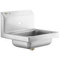 Regency 17" x 15" Wall Mounted Hand Sink for Hands-Free Faucet