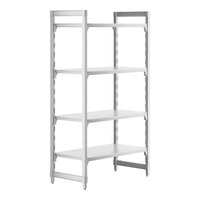 Cambro CPU214272S4480 Camshelving® Premium Solid 4-Shelf Stationary Starter Unit - 21" x 42" x 72"