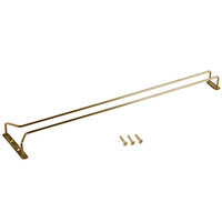 24" Brass Bar Glass Hanger Rack