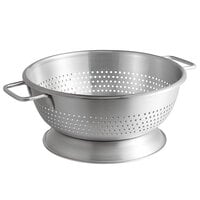 Vollrath 68298 11 Qt. Heavy-Duty Aluminum Colander with Base and Handles