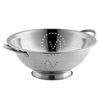 Vollrath 47965 5 Qt. Stainless Steel Colander with Base and Handles