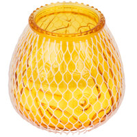 Sterno 40132 Euro-Lowboy 45 Hour Amber Wax Filled Glass Candle - 12/Case