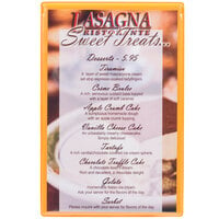 Menu Solutions H500A MANDRN Hamilton 5 1/2" x 8 1/2" Single Panel Two View Mandarin Menu Board