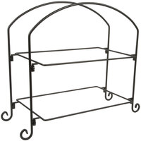 American Metalcraft IS12 Ironworks Two-Tier Rectangular Display Stand
