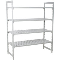 Cambro CPU246084V4PKG Camshelving® Premium Shelving Unit with 4 Vented Shelves - 24 inch x 60 inch x 84 inch