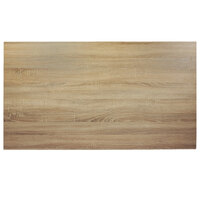 BFM Seating SO3072 Midtown 30 inch x 72 inch Rectangular Indoor Tabletop - Sawmill Oak Finish
