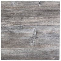 BFM Seating Midtown 24" Square Indoor Tabletop - Driftwood