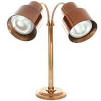 Hanson Heat Lamps DLM/200/ST/SC Smoked Copper Flexible Dual Bulb Freestanding Heat Lamp