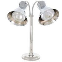 Hanson Heat Lamps DLM/300/ST/CH Chrome Flexible Dual Bulb Freestanding Heat Lamp