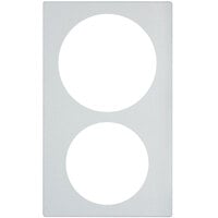 Vollrath 8242020 Miramar Resin Adapter Plate for Small Round and Large Round Casserole Pans - White Stone