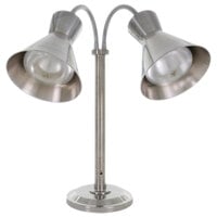 Hanson Heat Lamps DLM/300/ST/SS Stainless Steel Flexible Dual Bulb Freestanding Heat Lamp