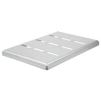 Chicago Metallic 44695 4-Strap Glazed Aluminized Steel Pullman Pan Nested Cover - 13 inch x 4 inch x 1 1/2 inch