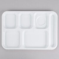 Stewart High Impact ABS Food Tray for School & Canteen Raised Edge 14x10x2in 