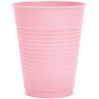 Creative Converting 28158081 16 oz. Classic Pink Plastic Cup - 240/Case