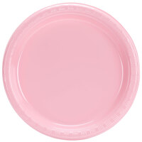 Creative Converting 28158011 7 inch Classic Pink Plastic Plate - 240/Case
