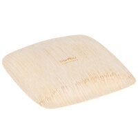 Bambu® 064300 Veneerware® 5 inch Disposable Square Bamboo Appetizer Plate - 100/Case