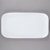 GET CS-6113-W Siciliano 18" x 9 3/4" White Melamine Rectangular Platter