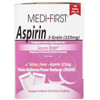 Medi-First 80533 Aspirin Tablets - 100/Box