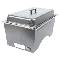 Sterno Silver Vein Stackable Chafer with Lid and 2 Half Size Pans