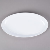 GET OP-1580-W Osslo 15" x 8" White Oval Melamine Platter - 6/Case