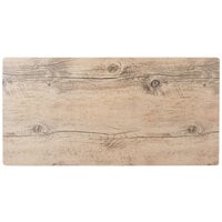 GET SB-2010-OW Madison Avenue / Granville 20" x 10" Melamine Faux Oak Wood Display Board