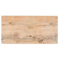 GET SB-1210-OW Madison Avenue / Granville 12" x 10" Melamine Faux Oak Wood Display Tray