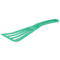 Mercer Culinary M35110GR Hell's Tools® 12" Green High Temperature Slotted Turner / Spatula