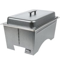 Sterno Full Size Silver Vein Fold Away Chafer with Lid and Full Size Pan