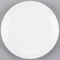 Libbey 840-410C Porcelana Coupe Plate 6 1/2" Bright White Round Porcelain - 36/Case