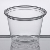 Choice 1 oz. Clear Plastic Souffle Cup / Portion Cup - 100/Pack