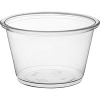 Choice 4 oz. Clear Plastic Souffle Cup / Portion Cup - 2500/Case