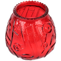 Sterno 40128 4 1/8" Red Venetian Candle - 12/Pack