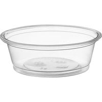 Choice 1.5 oz. Clear Plastic Souffle Cup / Portion Cup - 2500/Case