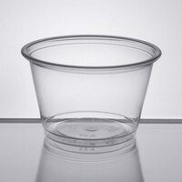 Choice 4 oz. Clear Plastic Souffle Cup / Portion Cup - 100/Pack